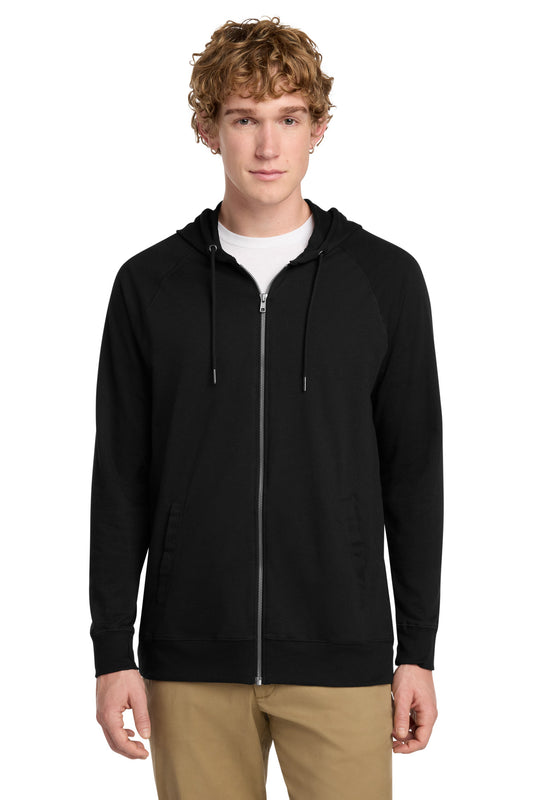 District Featherweight French Terry Full-Zip Hoodie DT573 Black