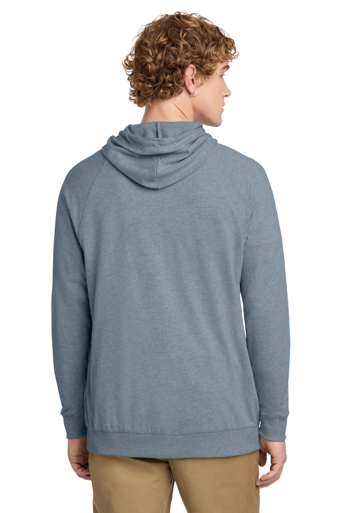 District Featherweight French Terry Full-Zip Hoodie DT573 Flint Blue Heather