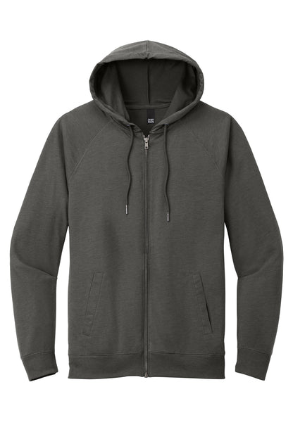 District Featherweight French Terry Full-Zip Hoodie DT573 Washed Coal