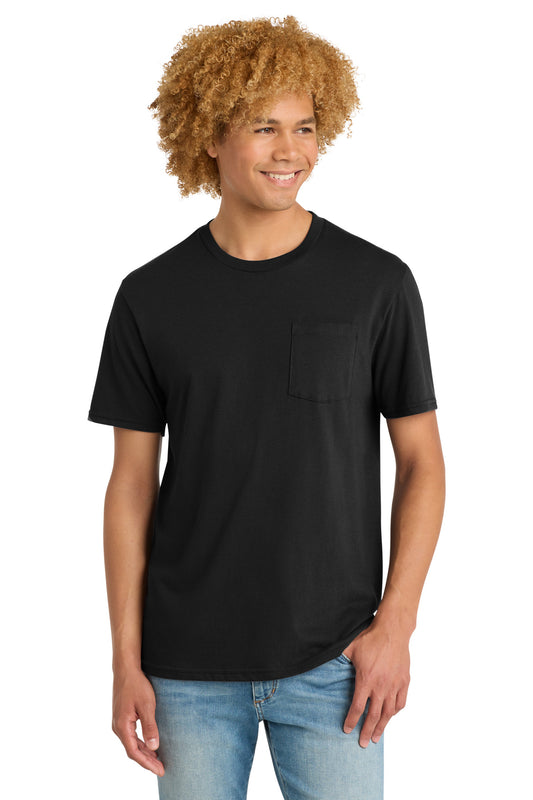 District Very Important Tee with Pocket DT6000P Black