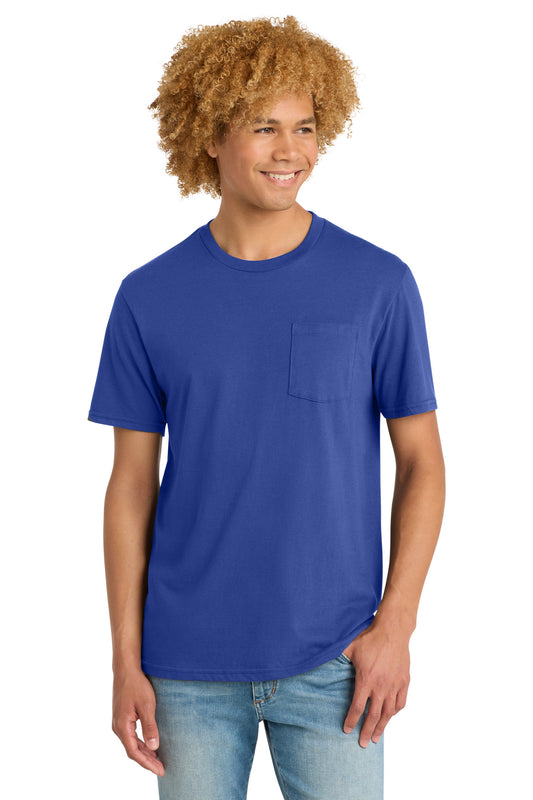 District Very Important Tee with Pocket DT6000P Deep Royal