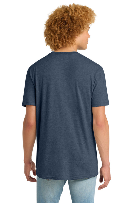 District Very Important Tee with Pocket DT6000P Heathered Navy