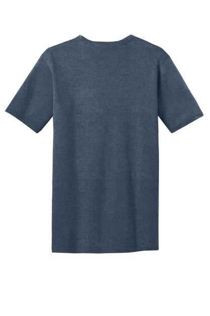 District Very Important Tee with Pocket DT6000P Heathered Navy