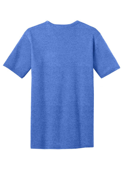 District Very Important Tee with Pocket DT6000P Heathered Royal