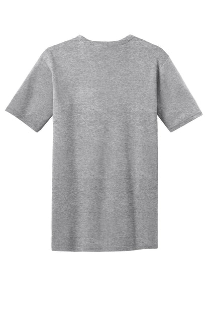 District Very Important Tee with Pocket DT6000P Light Heather Grey