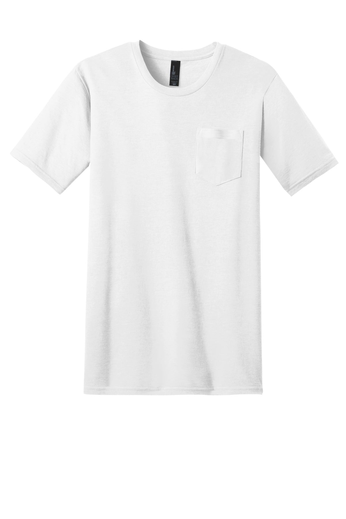 District Very Important Tee with Pocket DT6000P White
