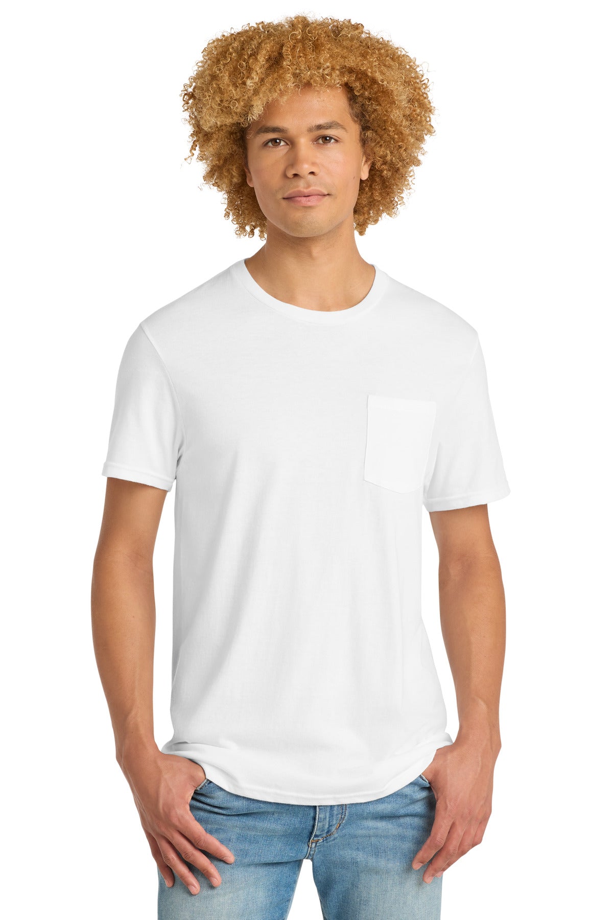 District Very Important Tee with Pocket DT6000P White