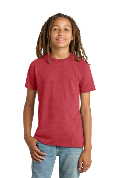 District Youth Very Important Tee DT6000Y Heathered Red