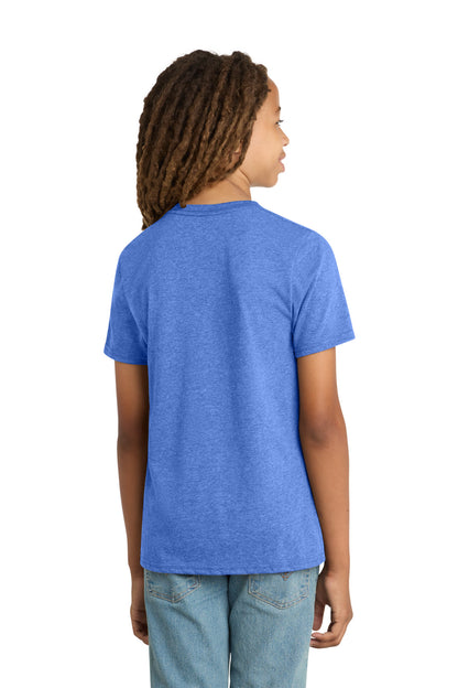 District Youth Very Important Tee DT6000Y Heathered Royal