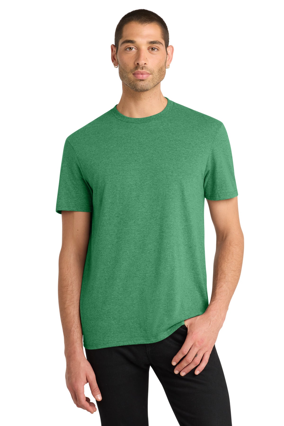 District Very Important Tee DT6000 Heathered Kelly Green