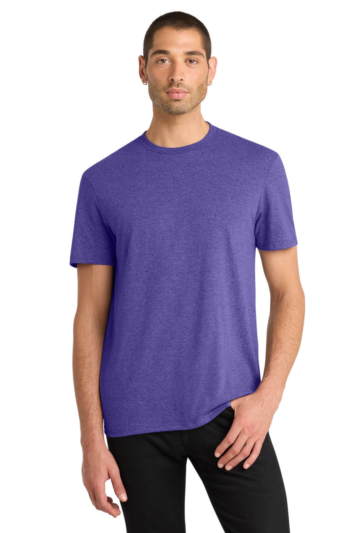District Very Important Tee DT6000 Heathered Purple