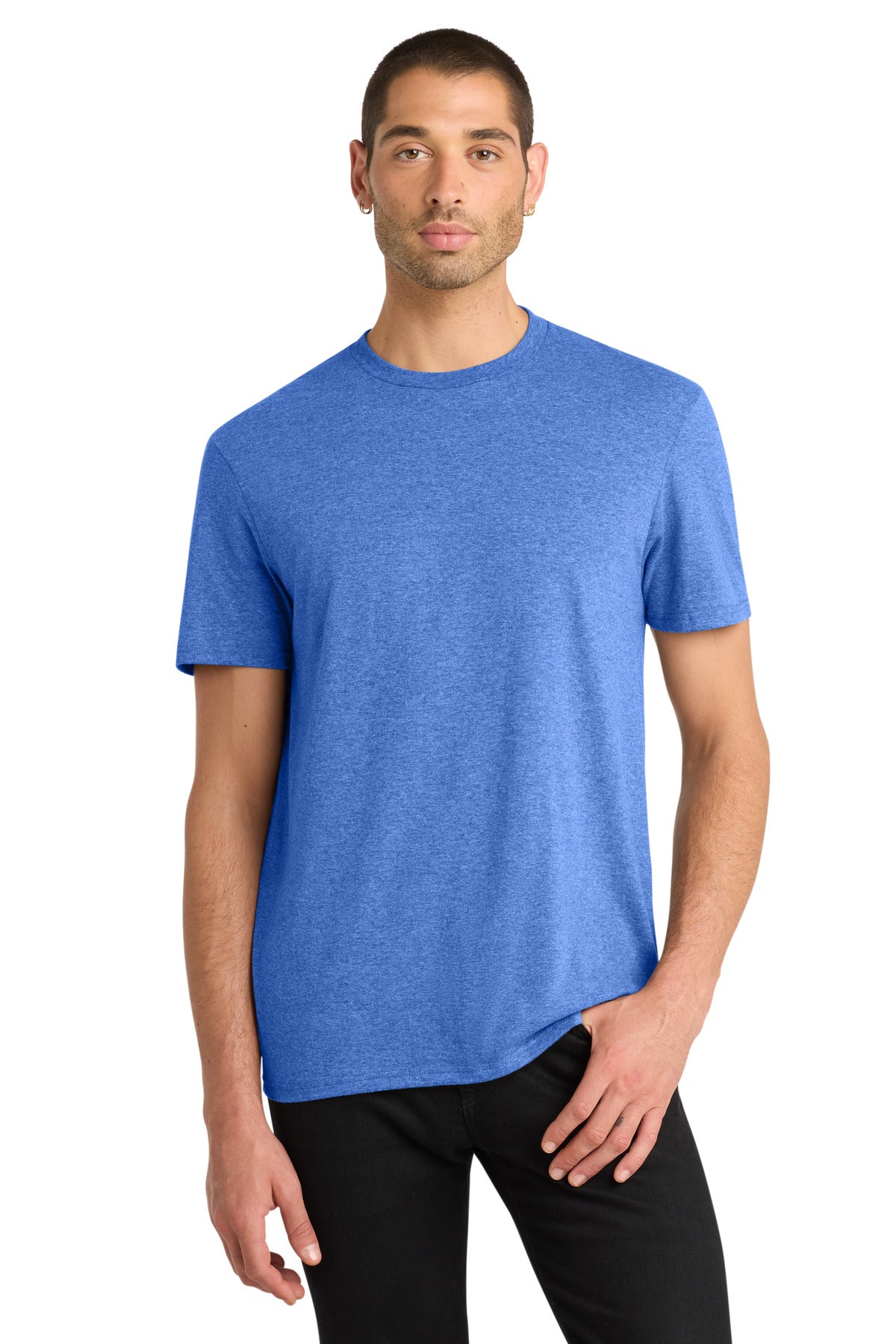 District Very Important Tee DT6000 Heathered Royal