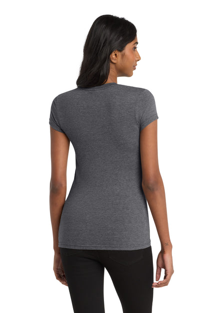 District Women's Fitted Very Important Tee DT6001 Heathered Charcoal
