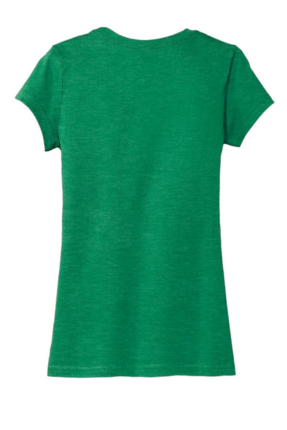 District Women's Fitted Very Important Tee DT6001 Heathered Kelly Green