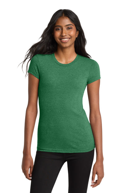 District Women's Fitted Very Important Tee DT6001 Heathered Kelly Green