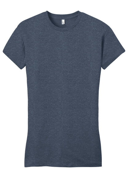 District Women's Fitted Very Important Tee DT6001 Heathered Navy