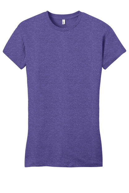 District Women's Fitted Very Important Tee DT6001 Heathered Purple