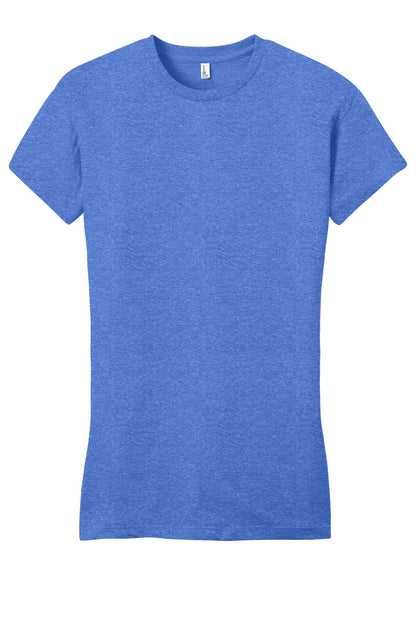 District Women's Fitted Very Important Tee DT6001 Heathered Royal