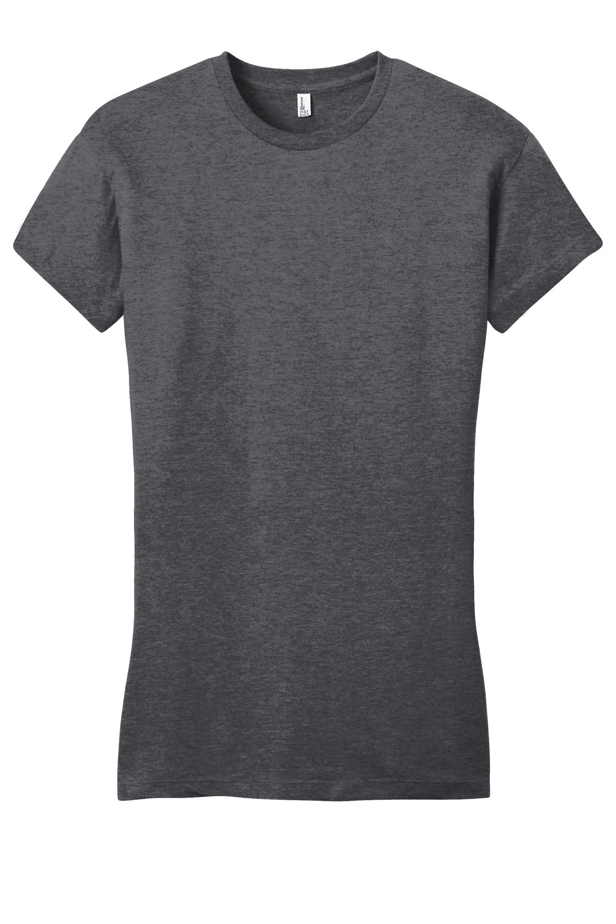 District Women's Fitted Very Important Tee DT6001 Heathered Charcoal