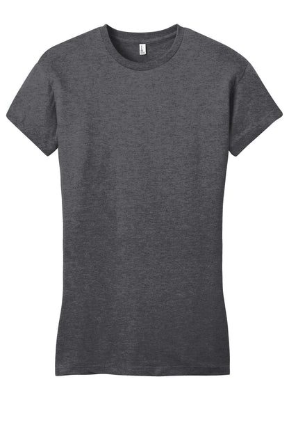 District Women's Fitted Very Important Tee DT6001 Heathered Charcoal