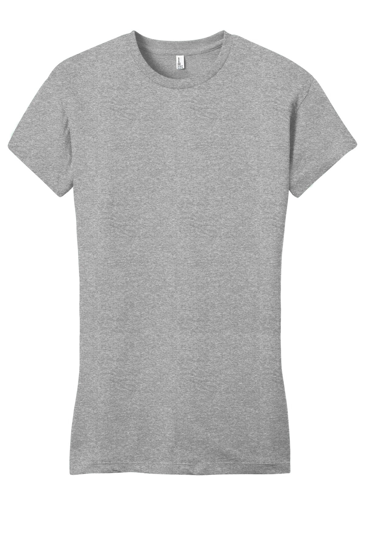 District Women's Fitted Very Important Tee DT6001 Light Heather Grey