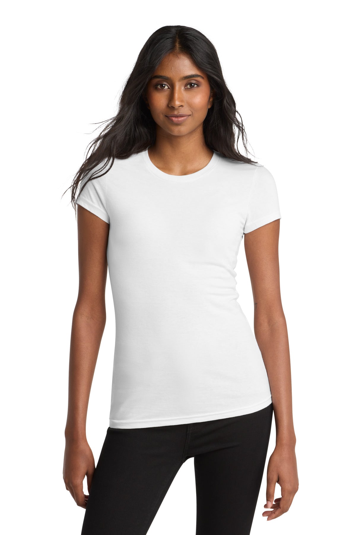 District Women's Fitted Very Important Tee DT6001 White