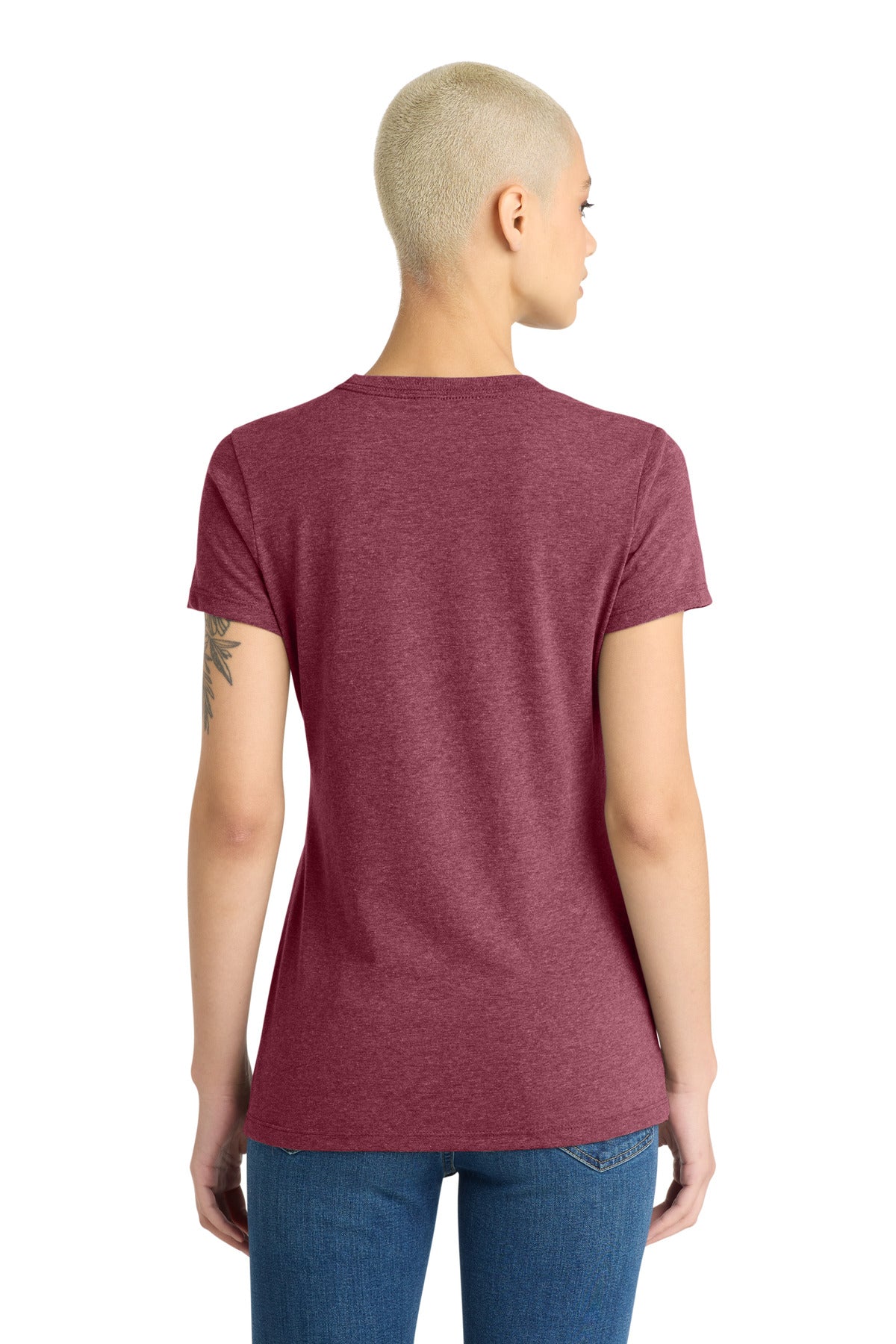 District Women's Very Important Tee  DT6002 Heathered Cardinal