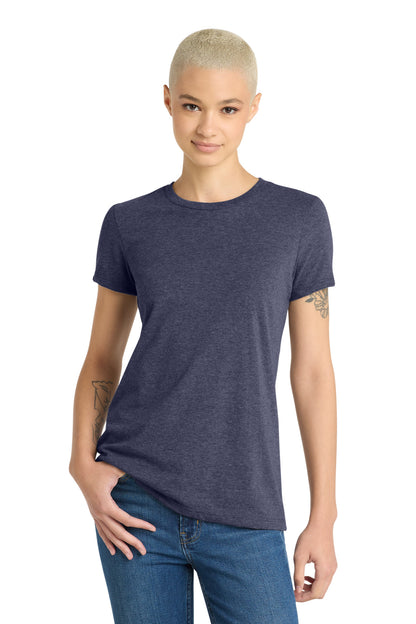 District Women's Very Important Tee  DT6002 Heathered Navy