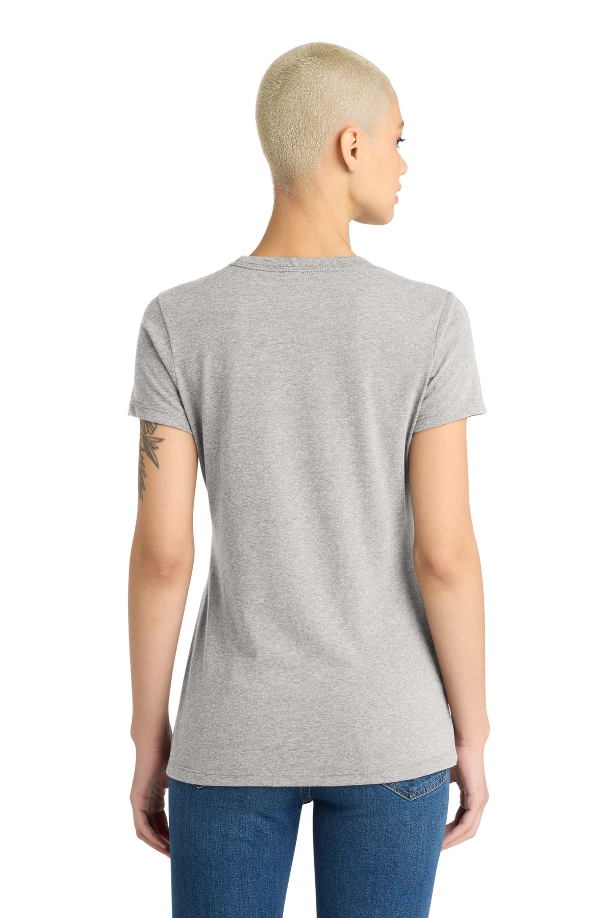 District Women's Very Important Tee  DT6002 Light Heather Grey
