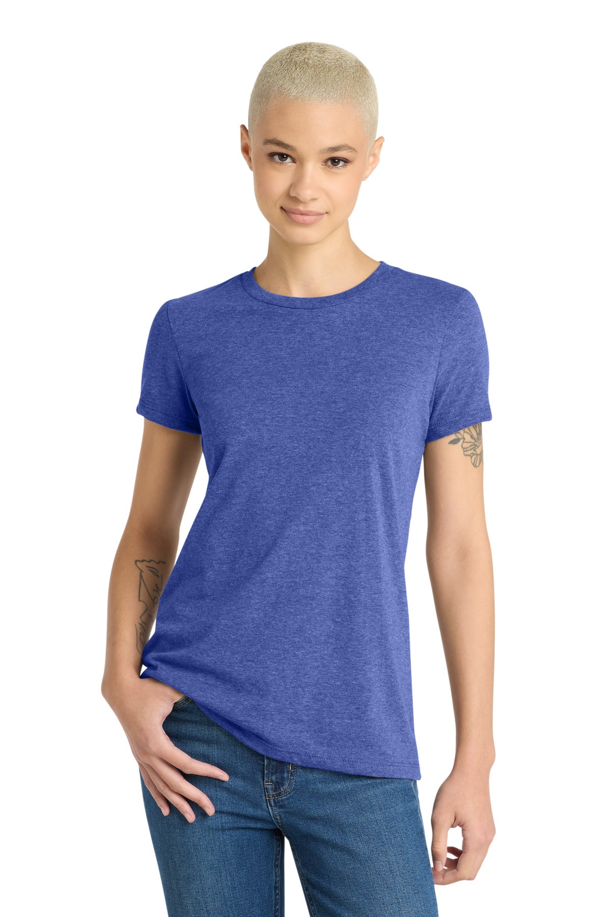 District Women's Very Important Tee  DT6002 Royal Frost