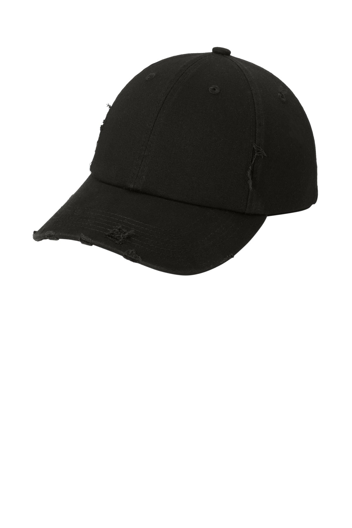 District Distressed Cap DT600 Black