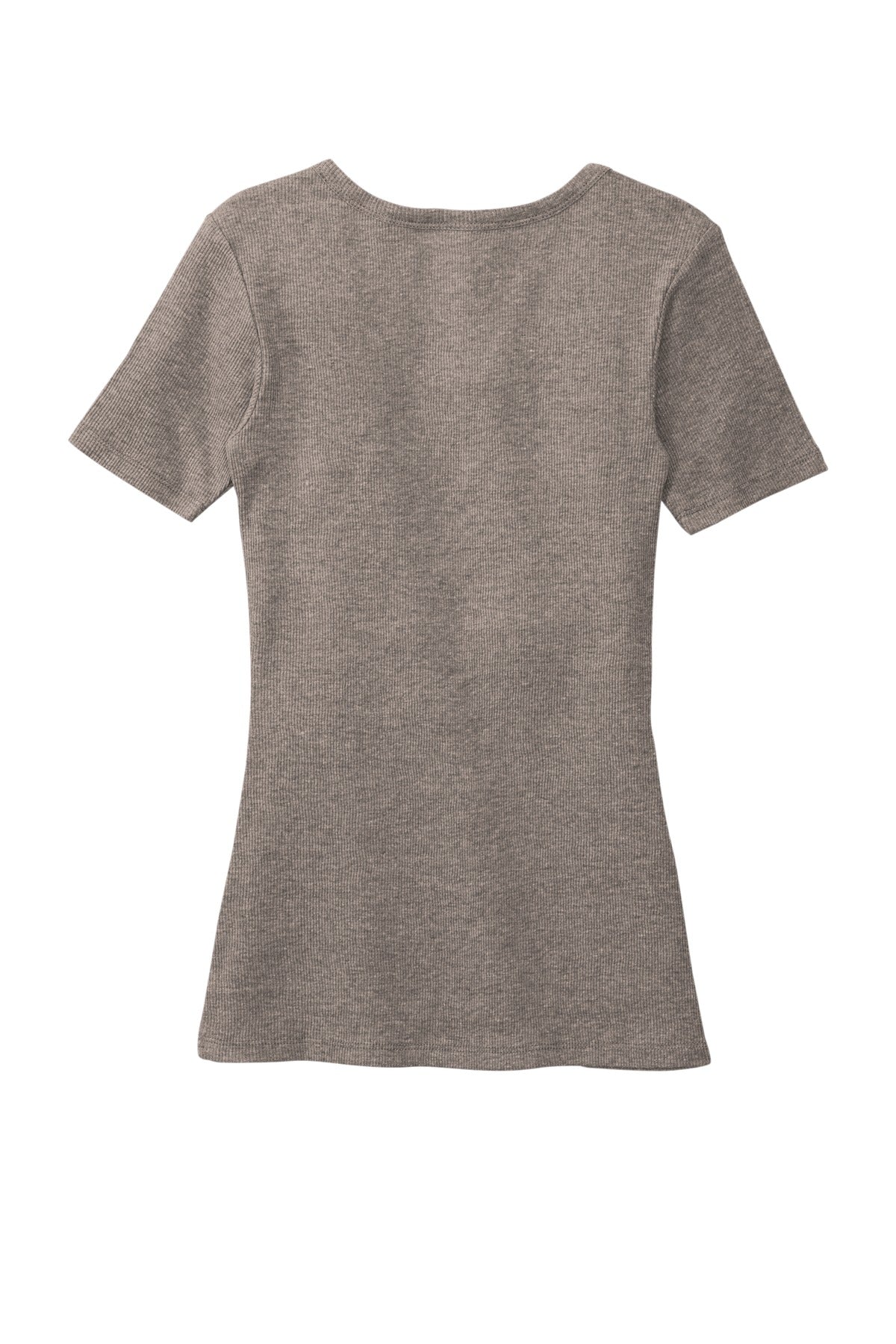 District Women's VITRib Scoop Neck Tee DT6020 Grey Frost
