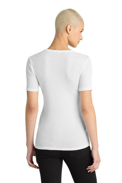 District Women's VITRib Scoop Neck Tee DT6020 White