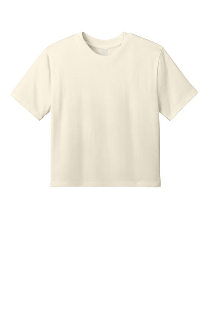 District Women's Heavyweight Boxy Very Important Tee DT6066 Griege