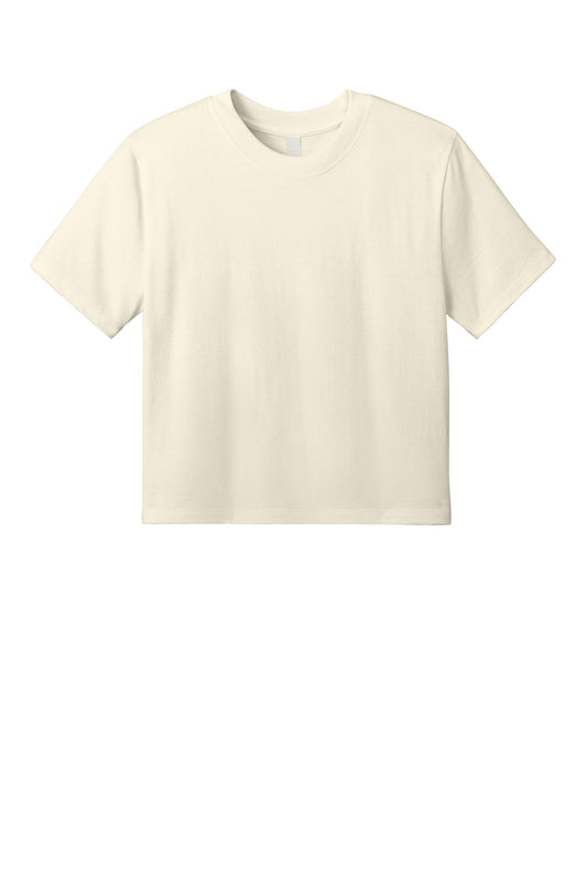 District Women's Heavyweight Boxy Very Important Tee DT6066 Griege