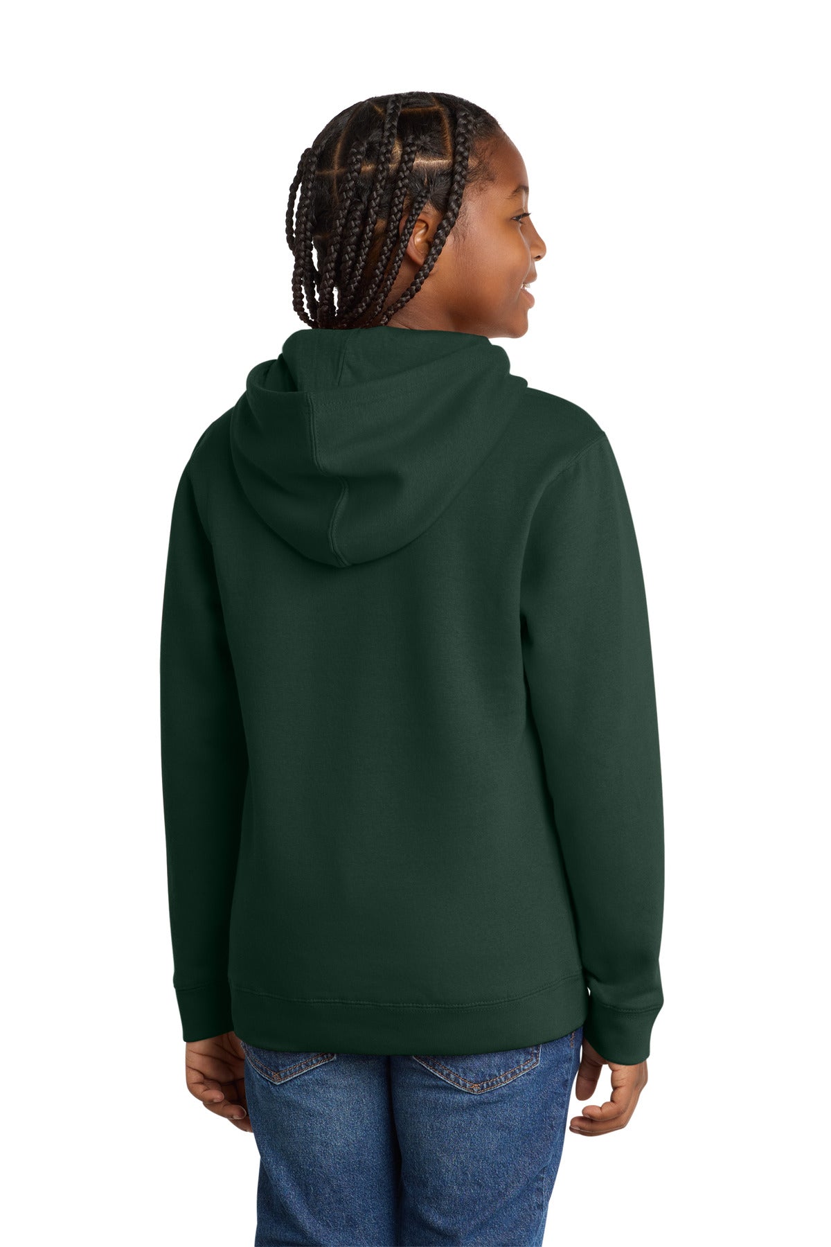 District Youth VITFleece Hoodie DT6100Y Forest Green