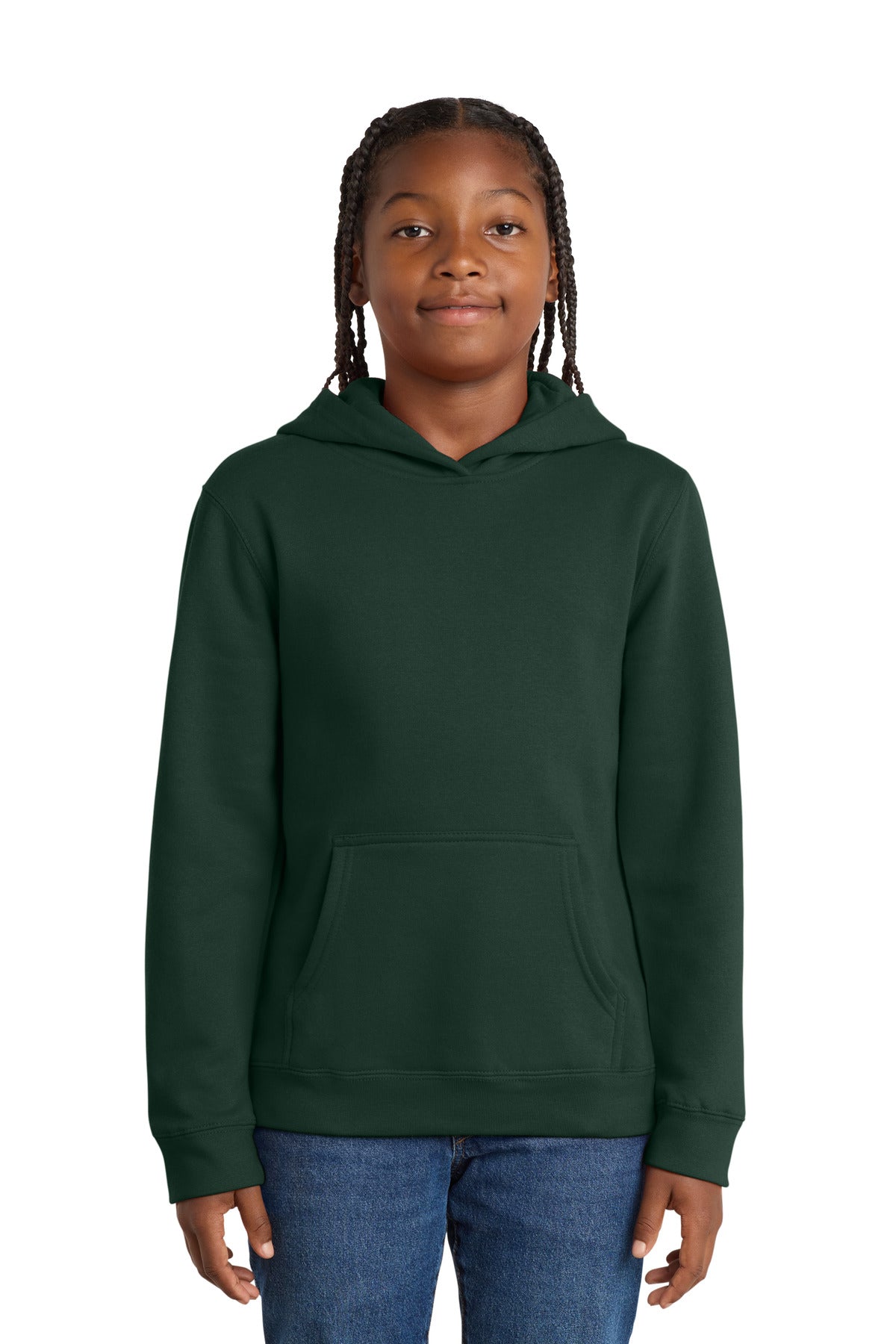 District Youth VITFleece Hoodie DT6100Y Forest Green