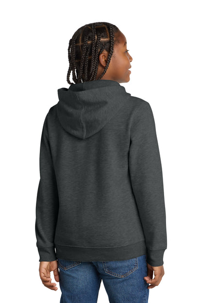 District Youth VITFleece Hoodie DT6100Y Heathered Charcoal