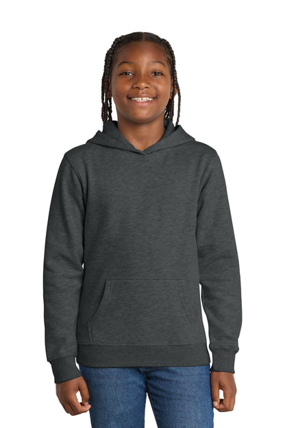 District Youth VITFleece Hoodie DT6100Y Heathered Charcoal