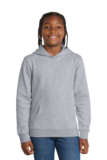 District Youth VITFleece Hoodie DT6100Y Light Heather Grey