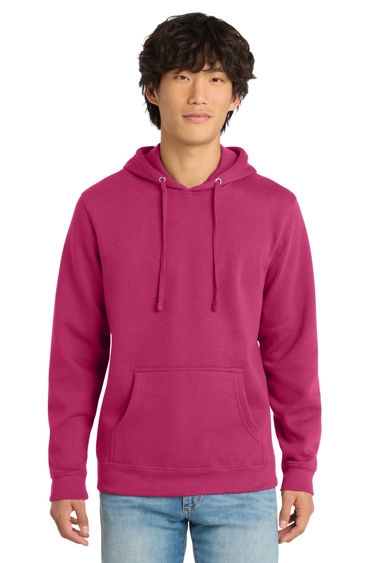 District VITFleece Hoodie DT6100 Dark Fuchsia