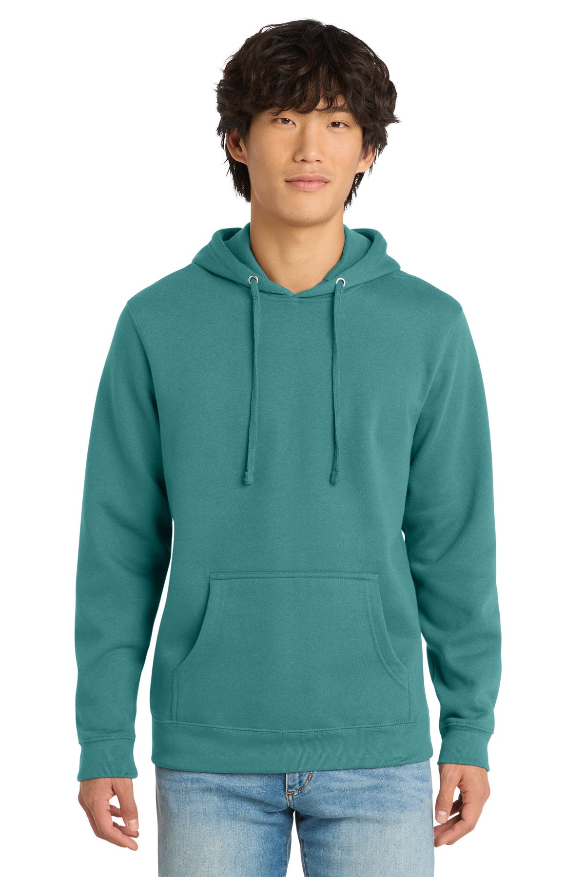 District VITFleece Hoodie DT6100 Eucalyptus Blue