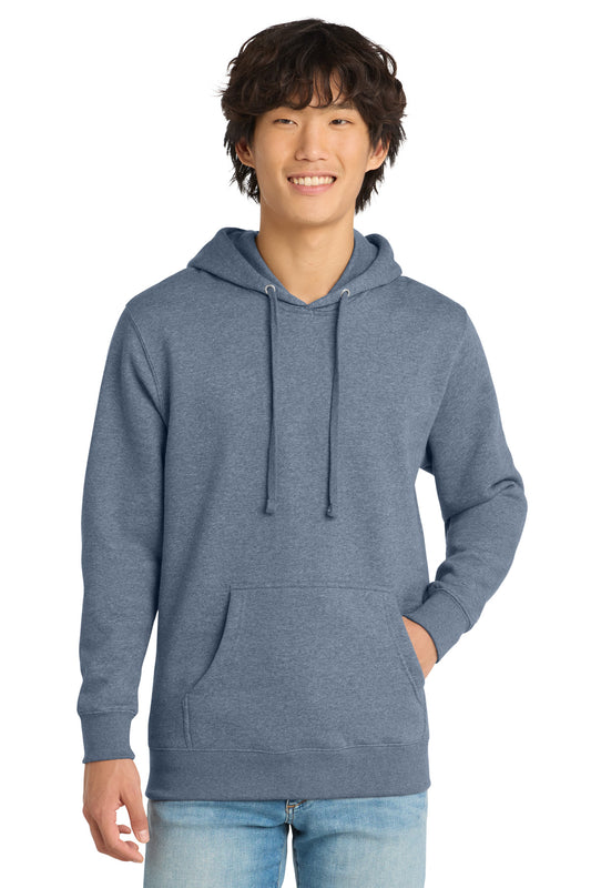 District VITFleece Hoodie DT6100 Flint Blue Heather