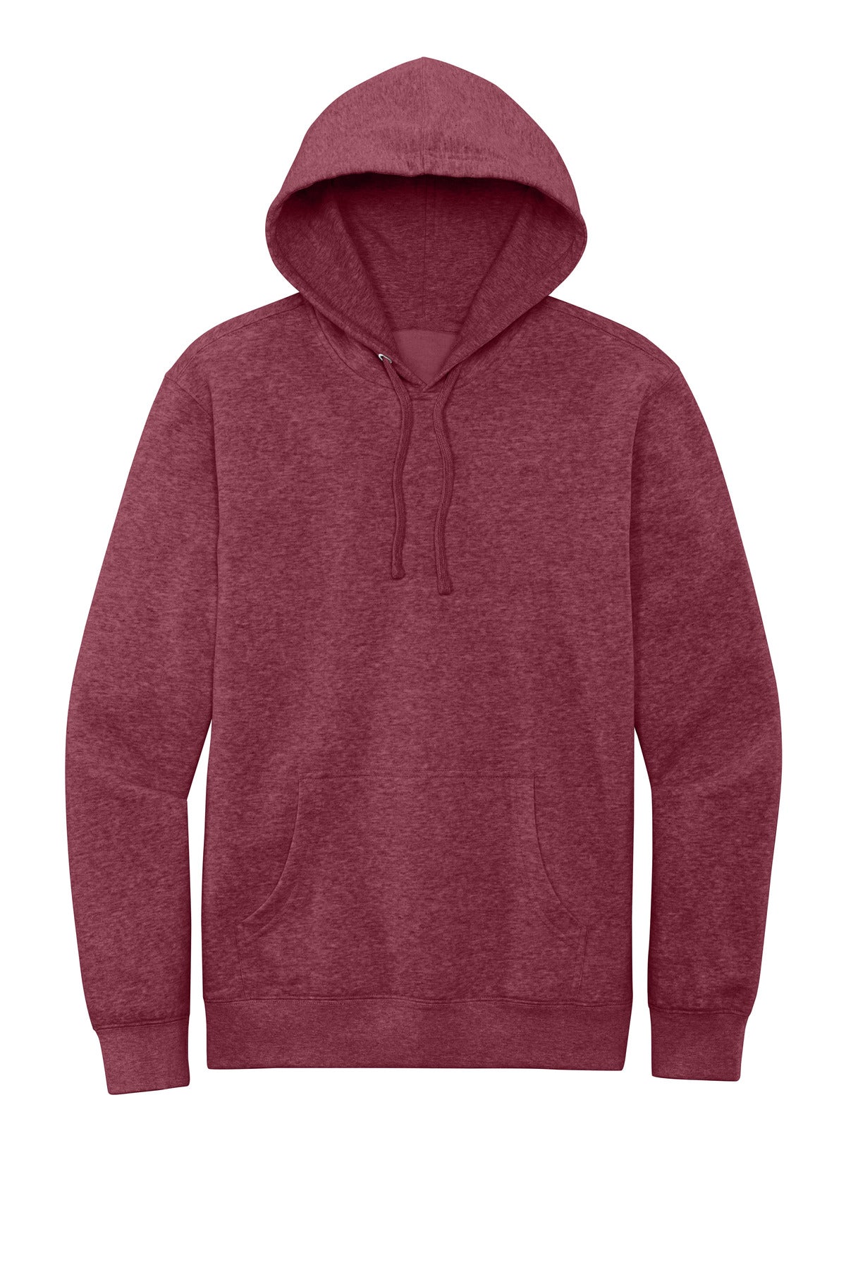 District VITFleece Hoodie DT6100 Heathered Cardinal