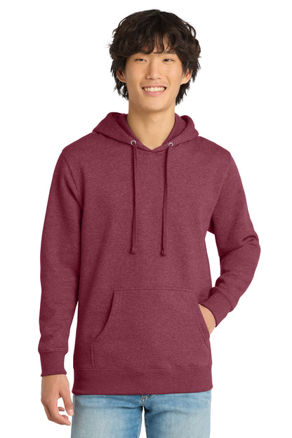 District VITFleece Hoodie DT6100 Heathered Cardinal