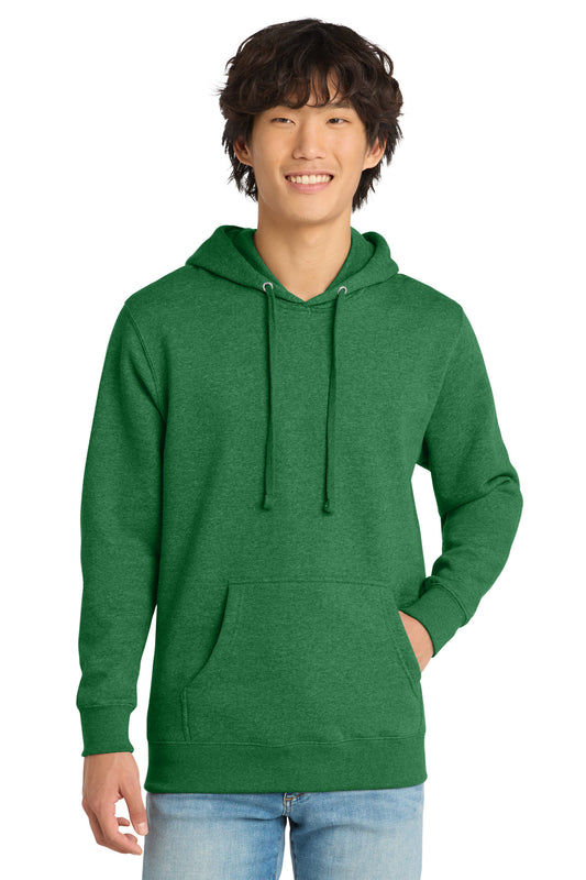 District VITFleece Hoodie DT6100 Heathered Kelly Green