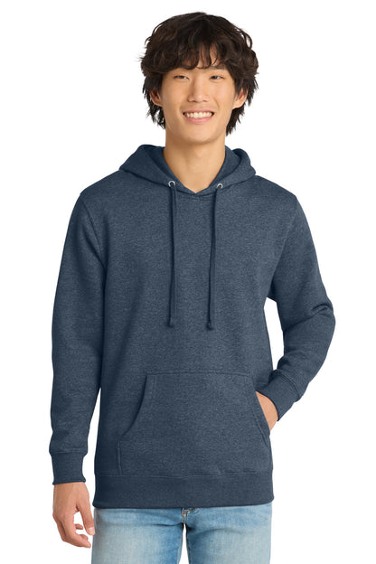 District VITFleece Hoodie DT6100 Heathered Navy
