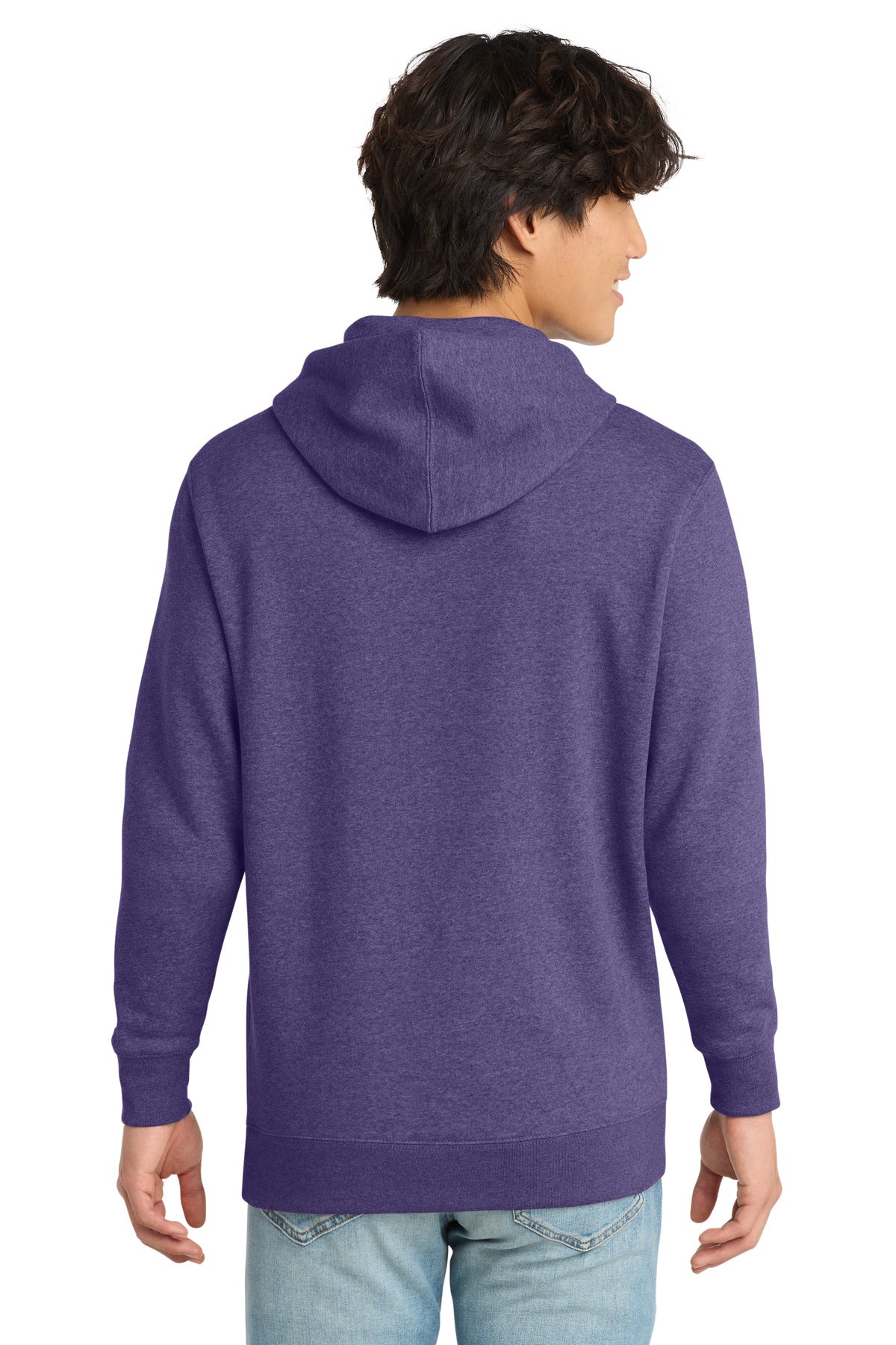 District VITFleece Hoodie DT6100 Heathered Purple