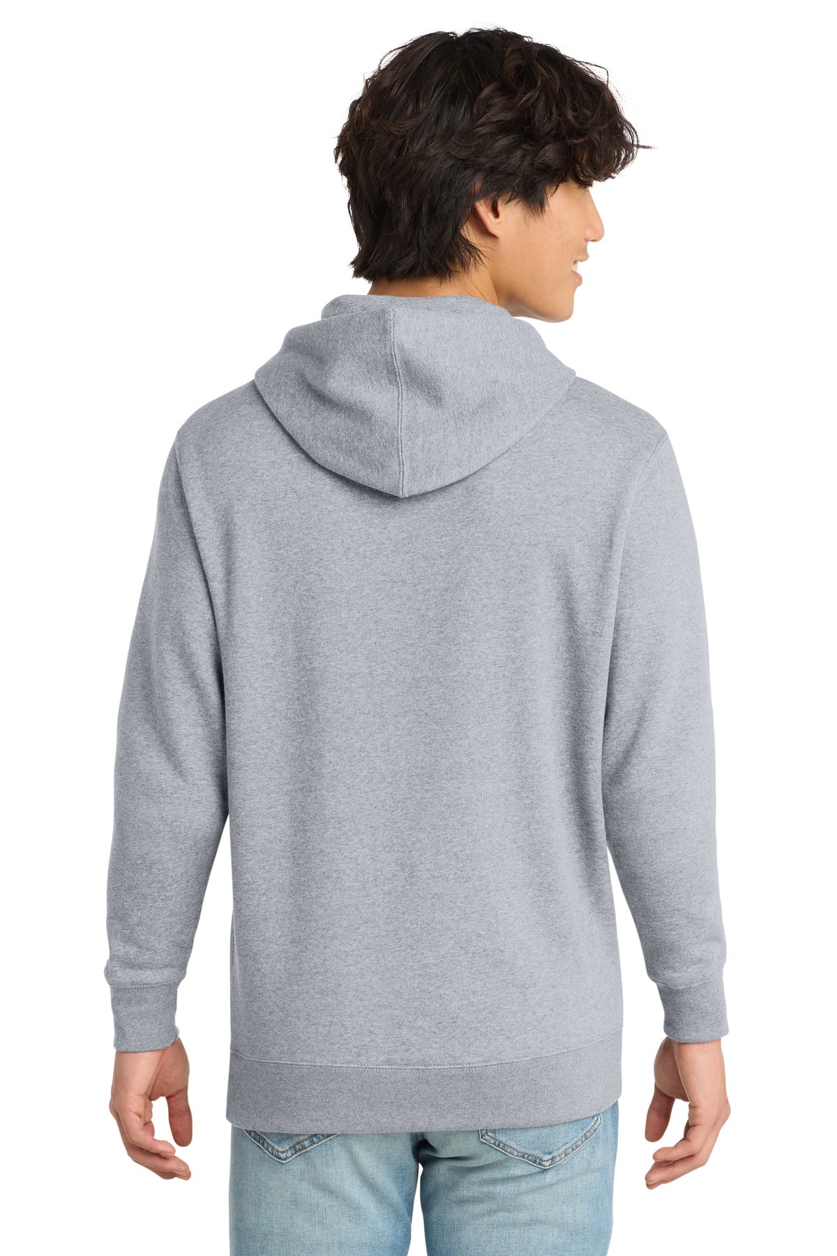 District VITFleece Hoodie DT6100 Light Heather Grey