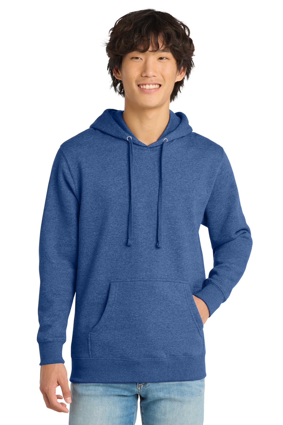 District VITFleece Hoodie DT6100 Royal Frost